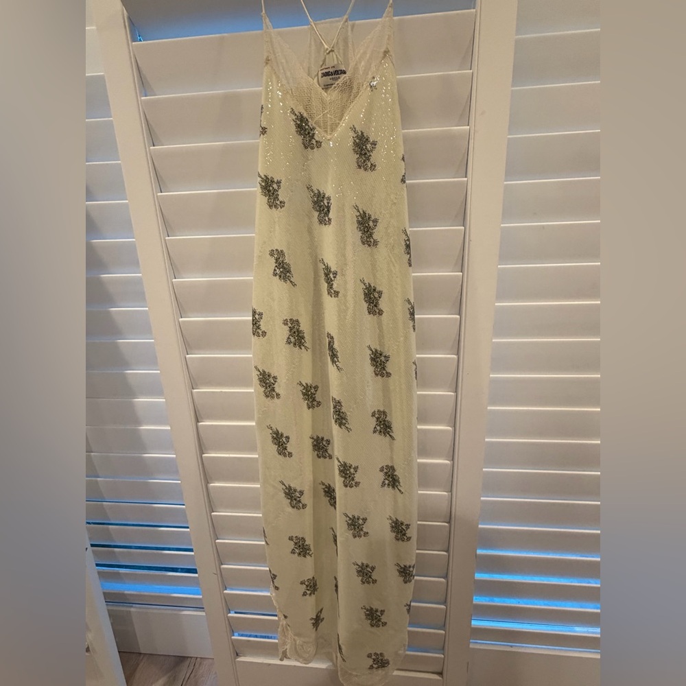 Zadig and Voltaire sequin slip dress